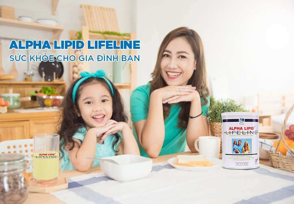 Sữa non Alpha Lipid Lifeline sức khỏe cho gia đình bạn